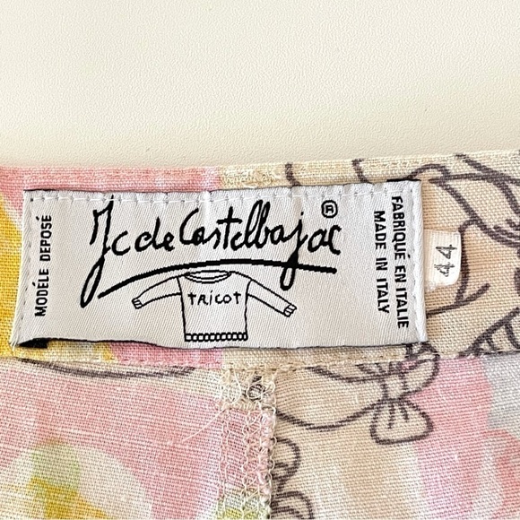JC de Castelbajac Vintage 90’s Linen Cotton High Waist Pant Tiny Toon Babs Bunny - Picture 14 of 16